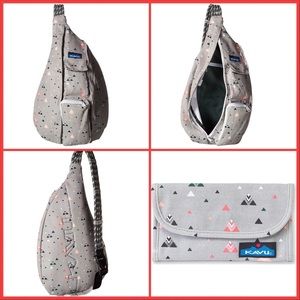 Kavu Spearhead Sling Rope Bag and Spender Wallet
